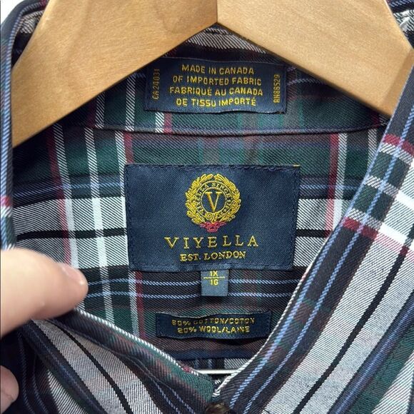 Viyella London Plaid Men's Shirt Sz 1X - Picture 2 of 4